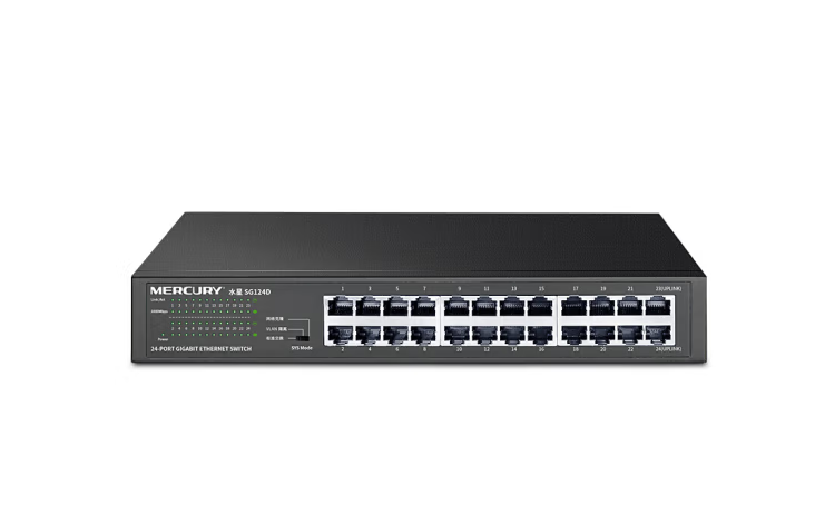 MERCURY 水星 SG124D 24口千兆交換機(jī)（鋼殼桌面式）